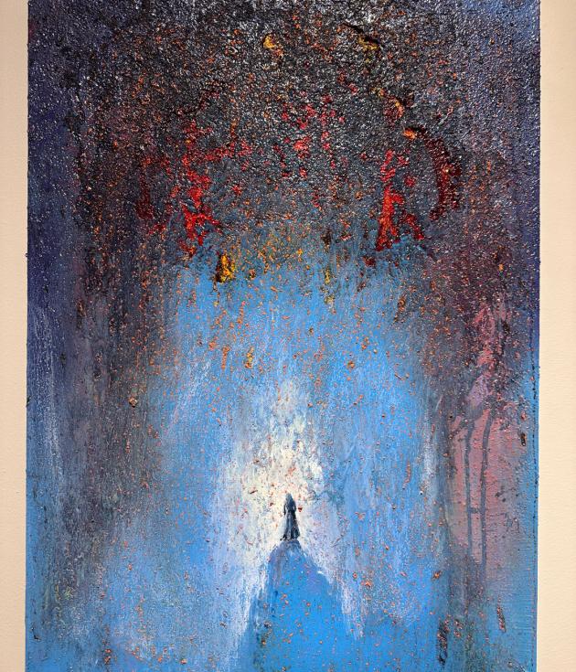 Rabture 76 x 56, Acrylic on Canvas, 2025