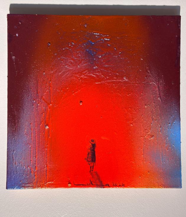 Monad 30 x 30, Acrylic on Canvas, 2025